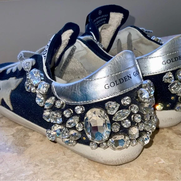SOLD ON MERC! $379…Golden Goose $1900 Private EDT ‘Rhinestone” Super-Star - Picture 1 of 15